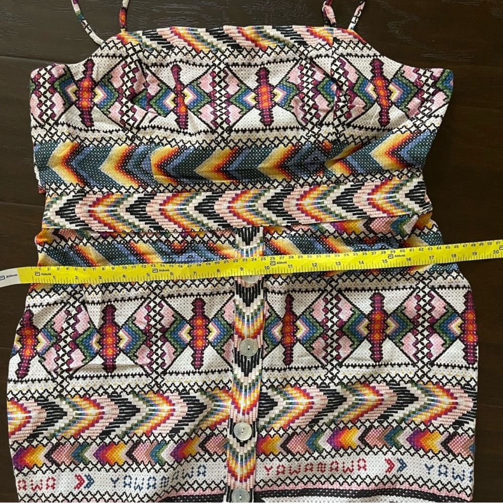 FARM Rio Tribal-Print Multicolor Midi Dress with Rope Tie - Picture 5 of 5